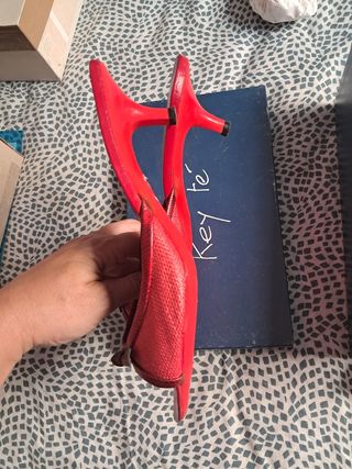 Key fet Zapatos Rojos Talla 39