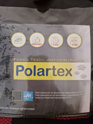 Cadenas de tela para nieve. 