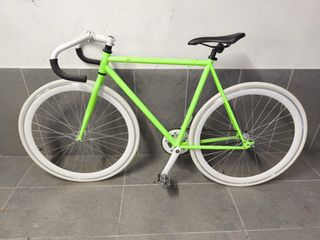Bicicleta Fixie Verde Neón