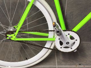 Bicicleta Fixie Verde Neón