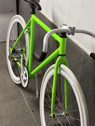 Bicicleta Fixie Verde Neón