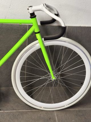 Bicicleta Fixie Verde Neón