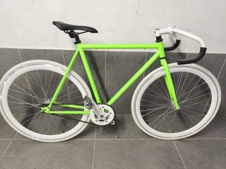 Bicicleta Fixie Verde Neón