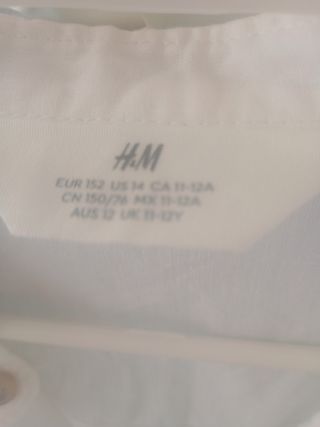 Camicia bianca H&M per bambini Impecables