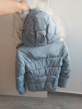 Chaquetón Bershka Celeste Talla XS