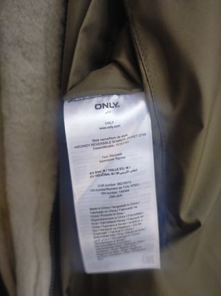 Cazadora bomber larga Verde oliva