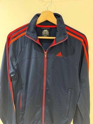 Chaqueta Adidas Hombre Azul y Rojo