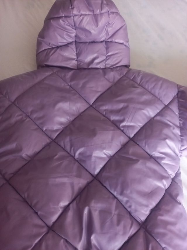 Abrigo niña morado 10 años