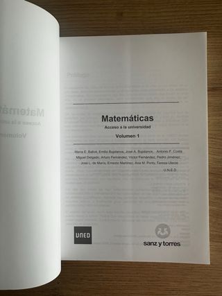 MATEMATICAS. ACCESO UNIVERSIDAD. Vol 1 y 2