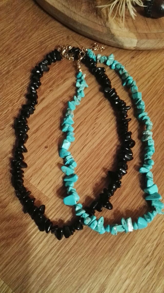 Lote 2 collares piedras naturales NUEVOS