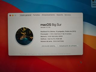 Macbook Pro 15 Plata