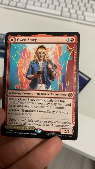 Carta Gwen Stacy MTG Spiderman ENG