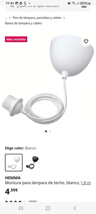 Pantalla de lámpara IKEA GOTTORP bambú