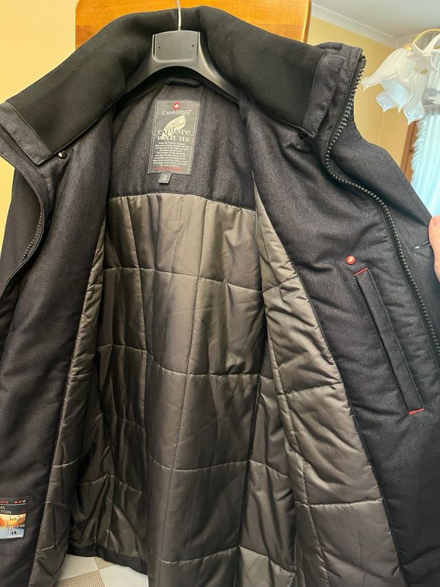 Giubbotto Canadiens Grigio/Nero. Mai usato. Tg. 56