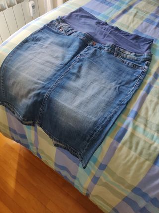 Falda vaquera premamá T.42