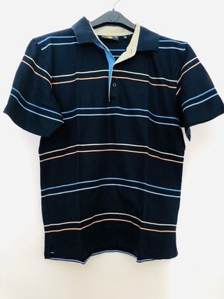 Polo uomo a righe, 100% cotone