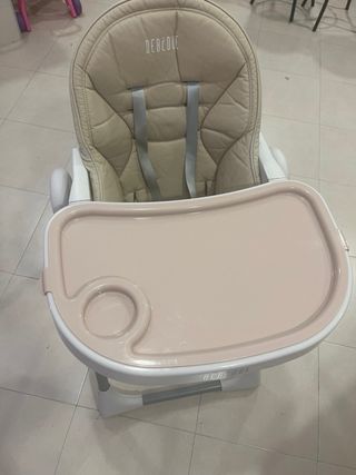 Trona para bebé color beige