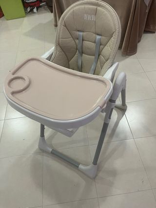 Trona para bebé color beige