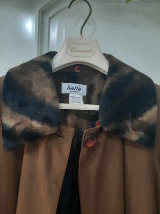 Gabardina Kalfe Marrón Talla 46