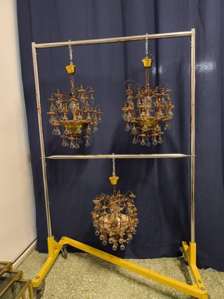 3 lámparas bolas Pedro Tendero