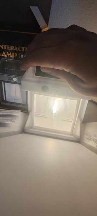 Lámpara Solar Exterior CBK Blanca