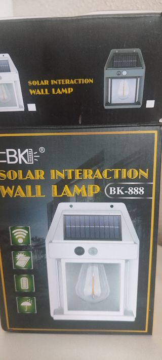 Lámpara Solar Exterior CBK Blanca