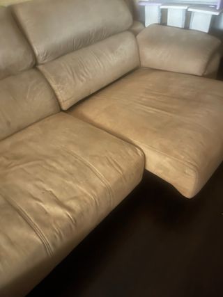 Sofá Chaislongue Beige con extraibles