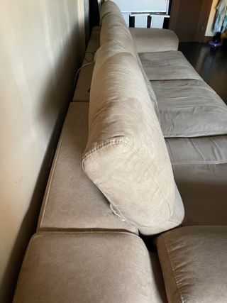 Sofá Chaislongue Beige con extraibles