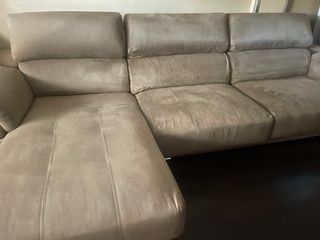 Sofá Chaislongue Beige con extraibles