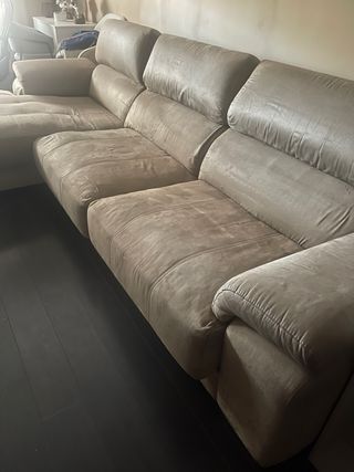 Sofá Chaislongue Beige con extraibles