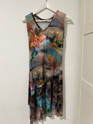 Vestido estampado multicolor