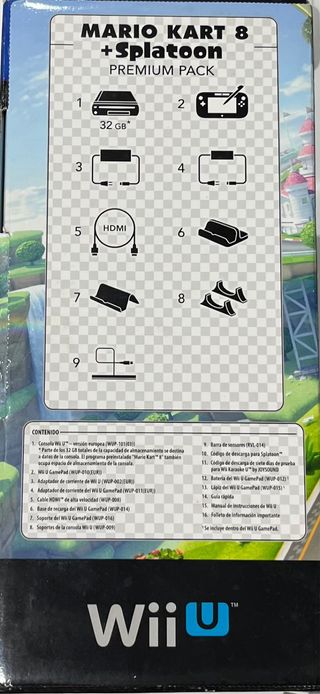 Nintendo Wii U Negra con Gamepad y Accesorios