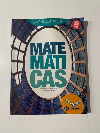 Libro de matemáticas de 1 de bachillerato.