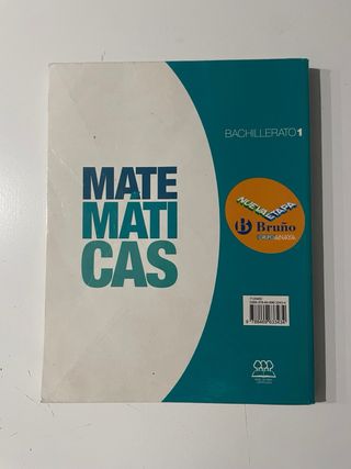 Libro de matemáticas de 1 de bachillerato.