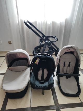 Cochecito bebé con cuco y silla