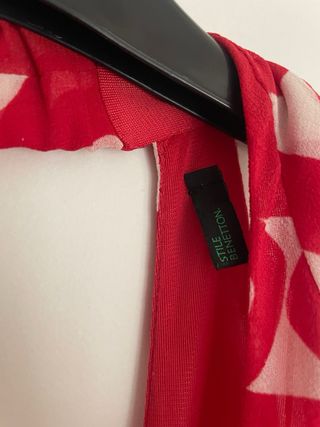 Abito corto Benetton donna rosso