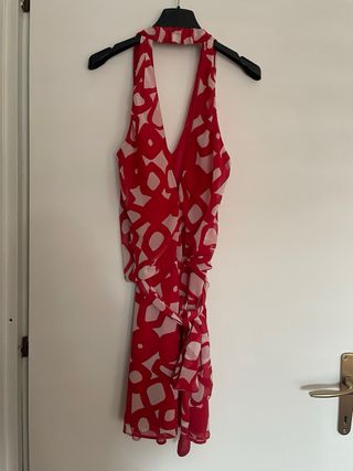 Abito corto Benetton donna rosso