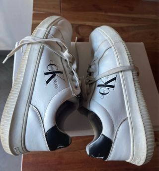 Scarpe Calvin Klein Jeans bianche e nere