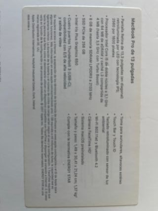 MacBook Pro 13 2017 Plata