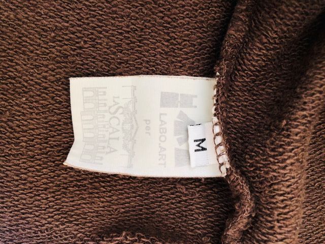 Felpa La Scala con cappuccio marrone unisex