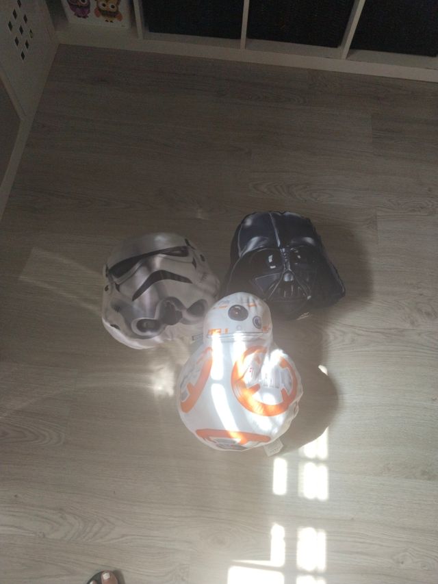 Cojines Star Wars BB-8, Stormtrooper y Darth Vader