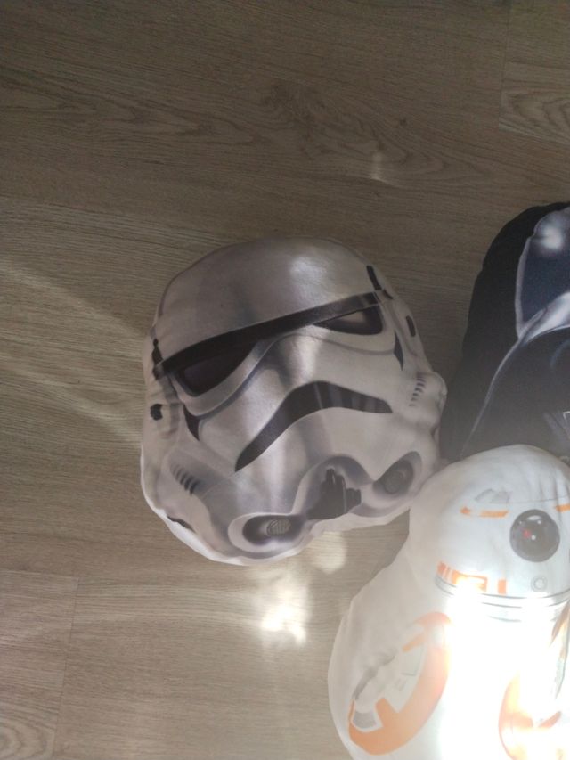 Cojines Star Wars BB-8, Stormtrooper y Darth Vader