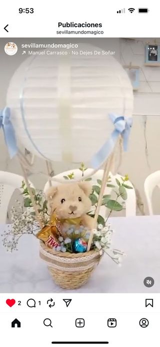 Decoración Oso y Globo
