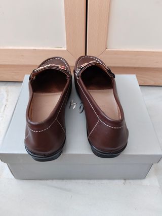 Mocasines Marrones Mujer