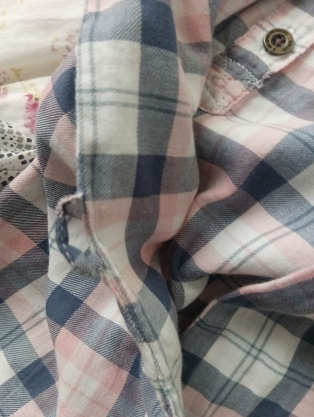 Camisa larga cuadros niña talla 9-10, 140cm