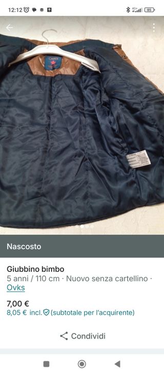 Giubbino bimbo OVKS