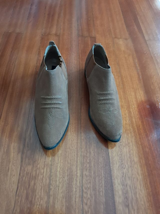 Botines de ante mujer