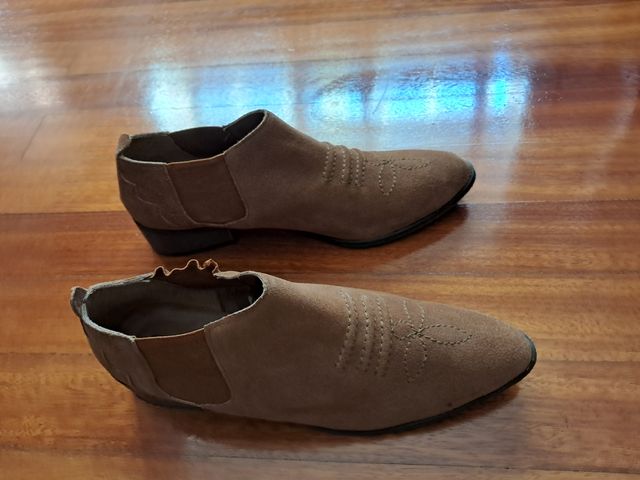Botines de ante mujer