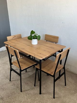 Mesa comedor con 4 sillas, barato