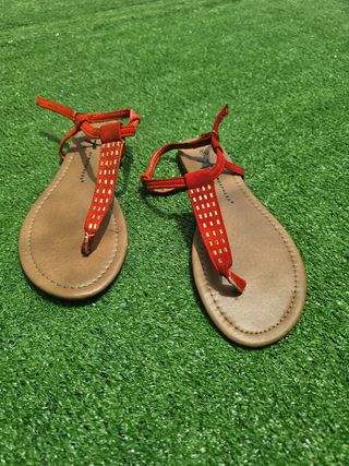 Sandalias Atmosphere Mujer Rojas Talla 38